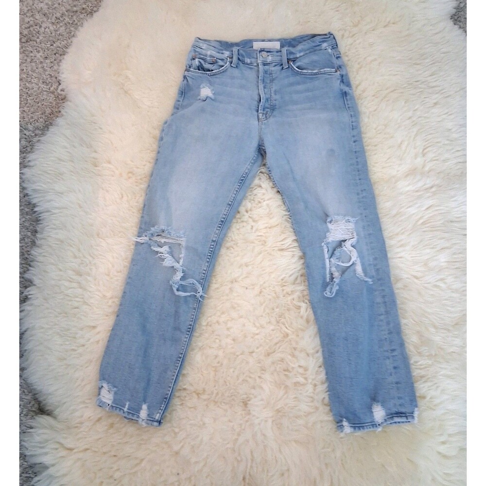 MOTHER The Tomcat Women's Blue Light Wash Denim Jeans Size 27 Regular Fit